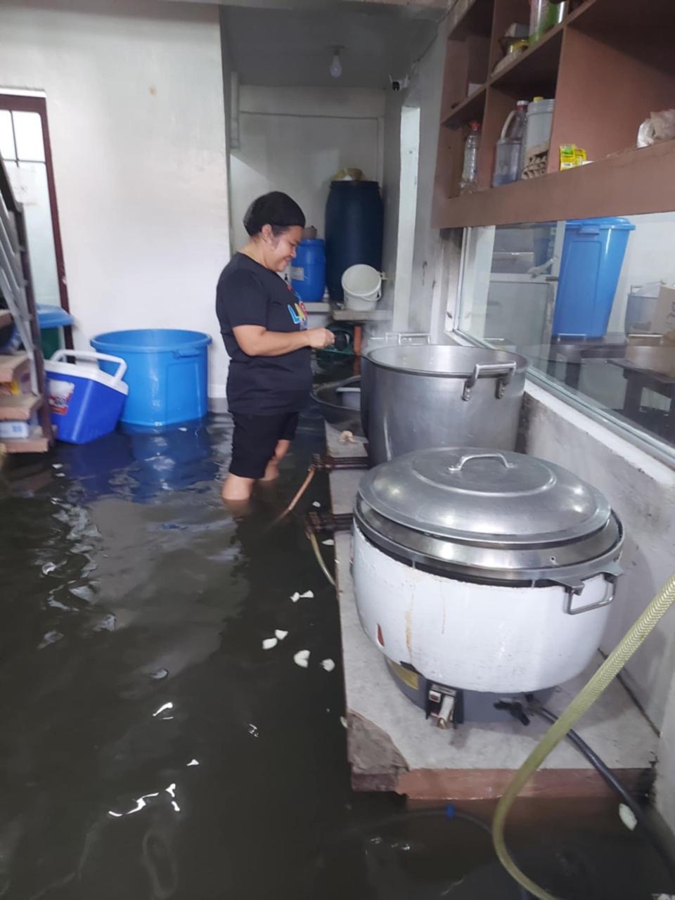Flooding in Baseco Kitchen 2
