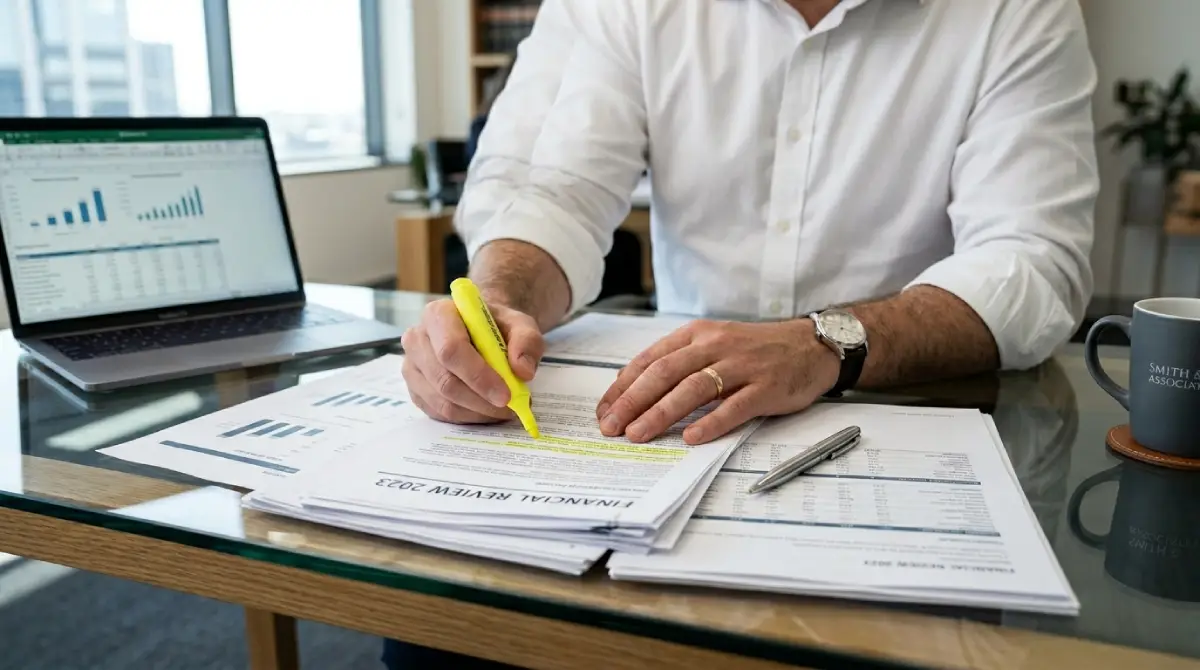 attorney-reviewing-financial-documents