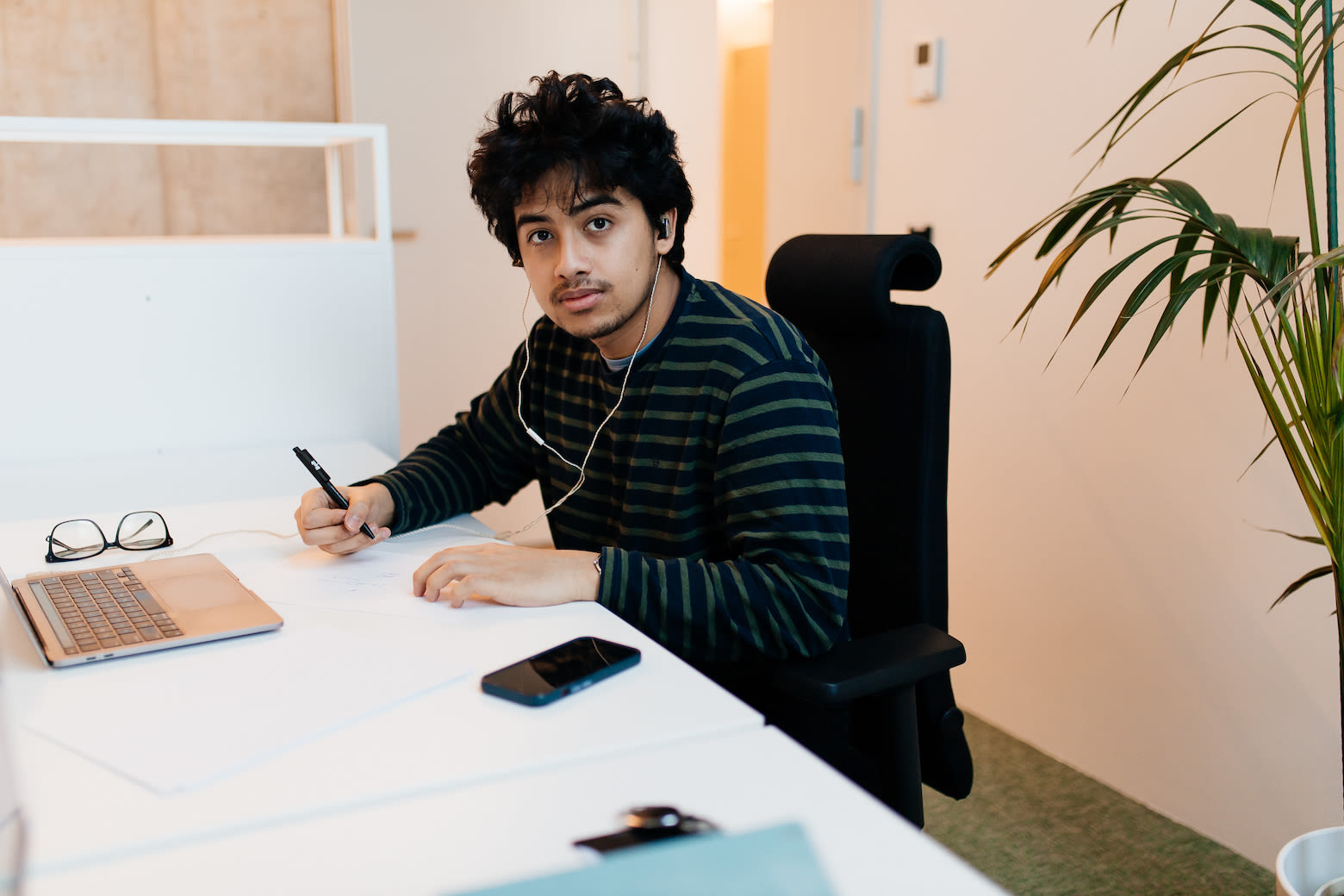 Bolt employee working behind the desk