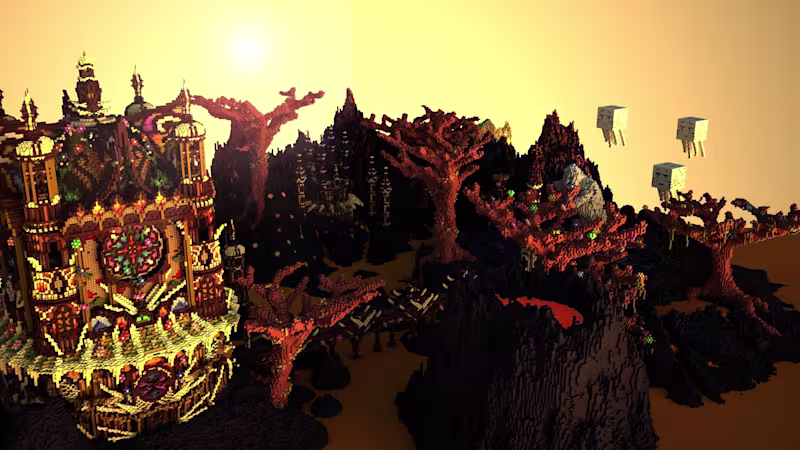 Juniper Lingers fantasy minecraft tower