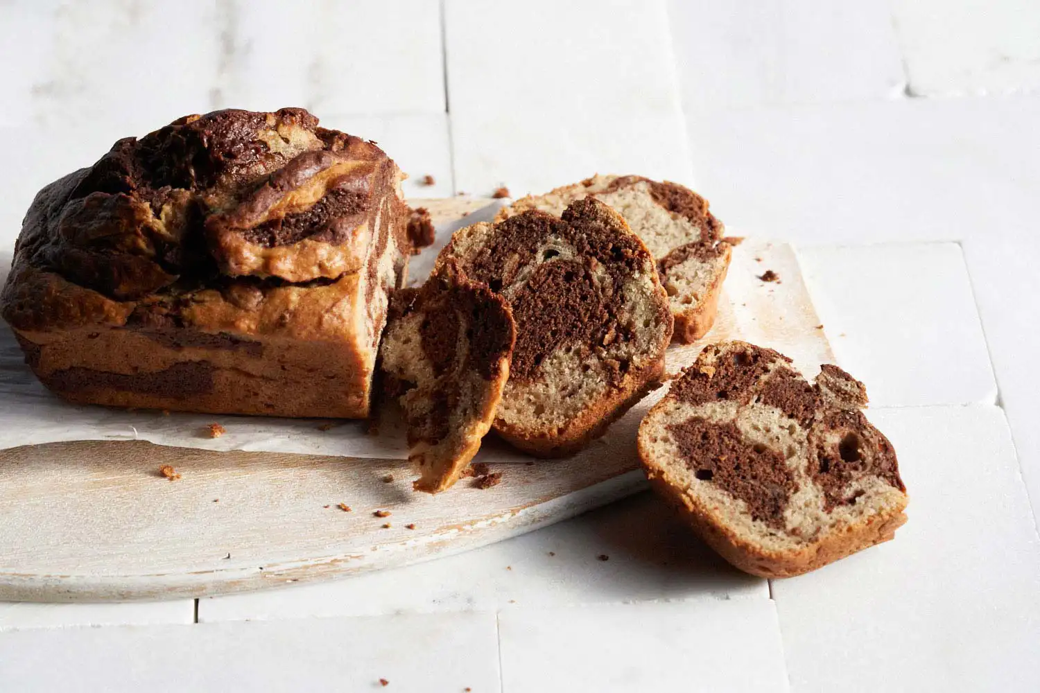 Choco-Canna Swirl Banana Bread Hero