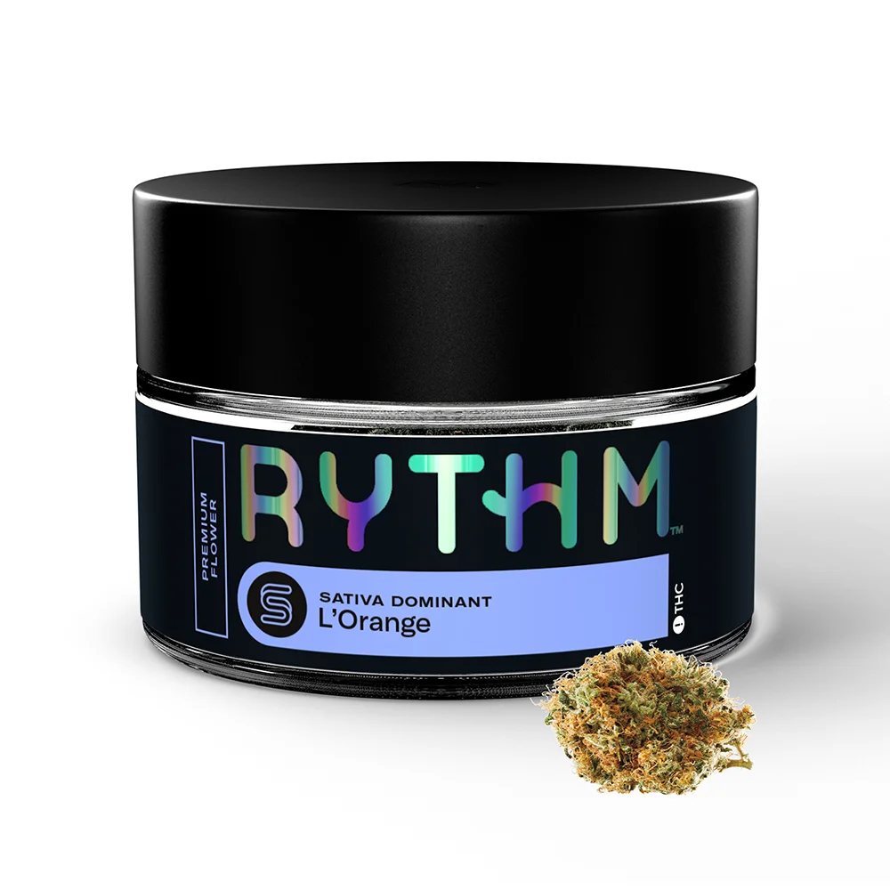 RYTHM-Flower-SATIVA-LOrange-Jar-3-5g-Img1