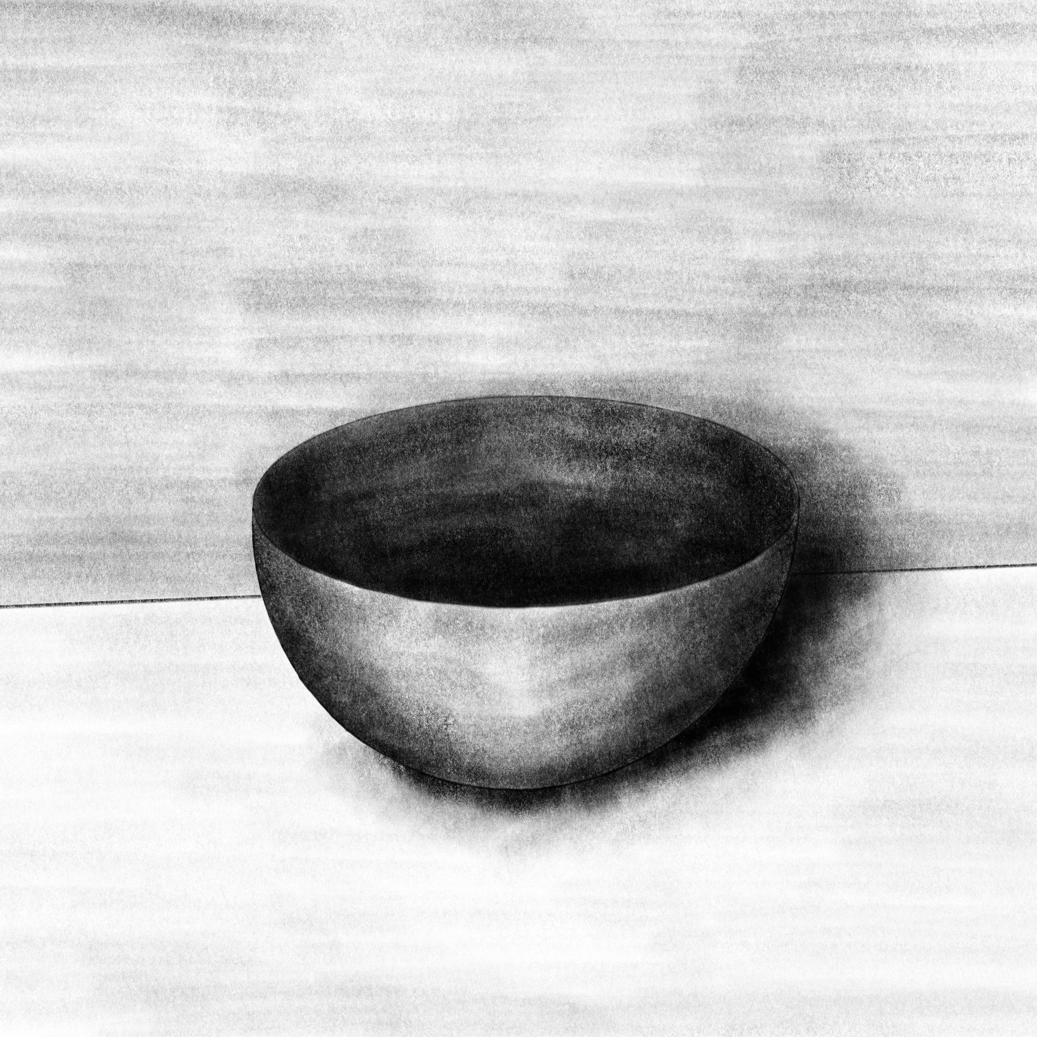 A drawing of a bowl.