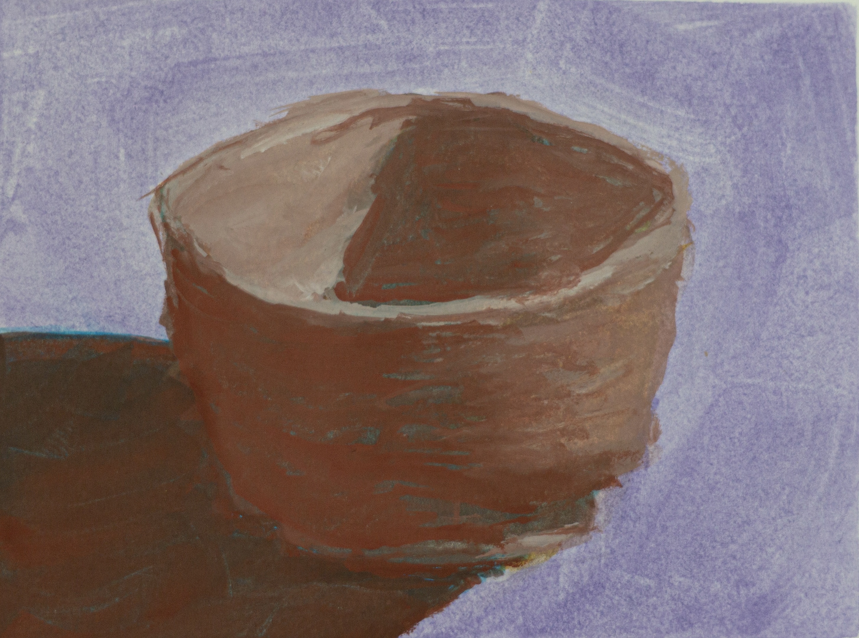 A painting of an empty bowl.