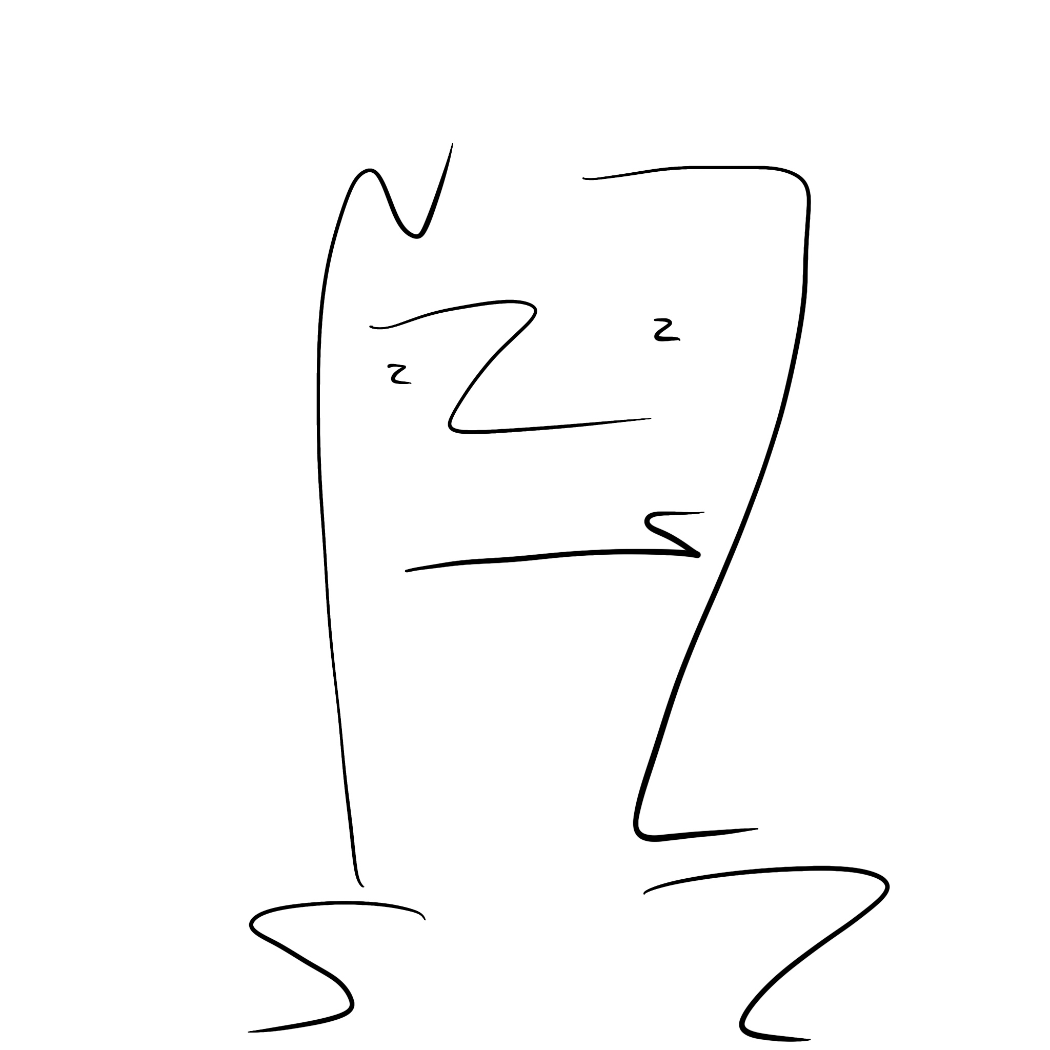 A drawing of a face.