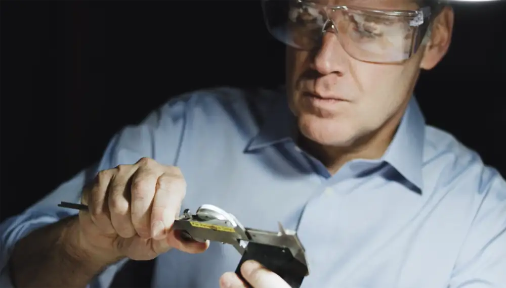 Greg Lambrecht, Co-Founder of Coravin using tools to build.
