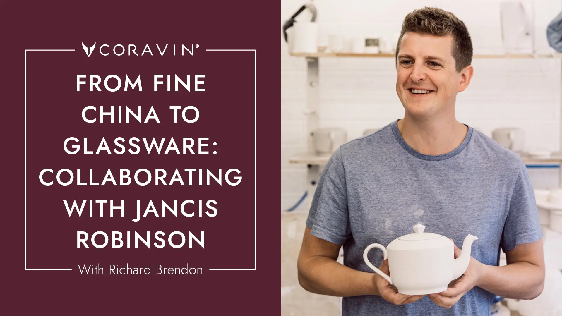 photo of richard brendon holding a tea cup with text to the right