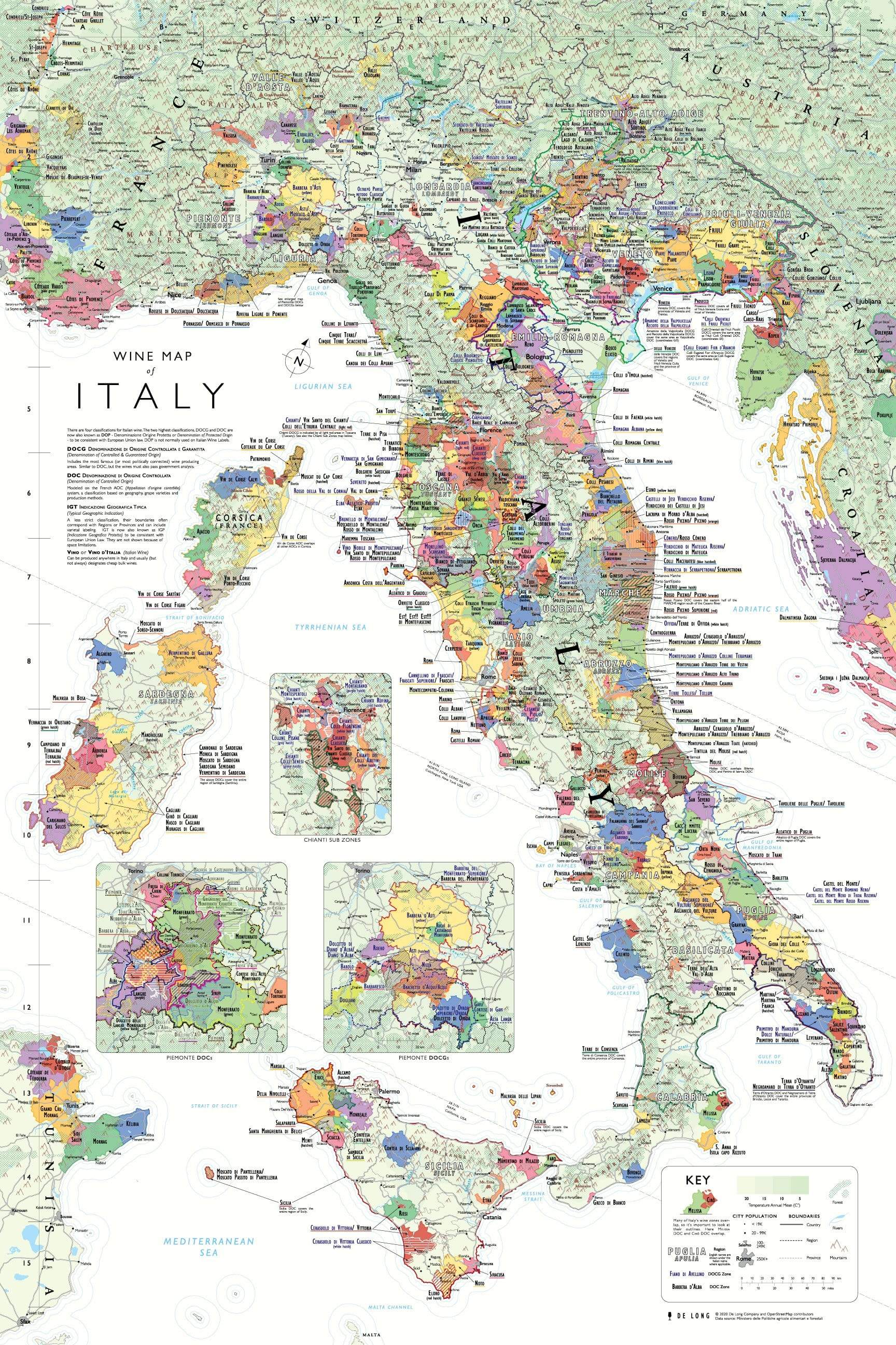 Map Of Italy Wine Regions Wine Map Of Italy | Coravin