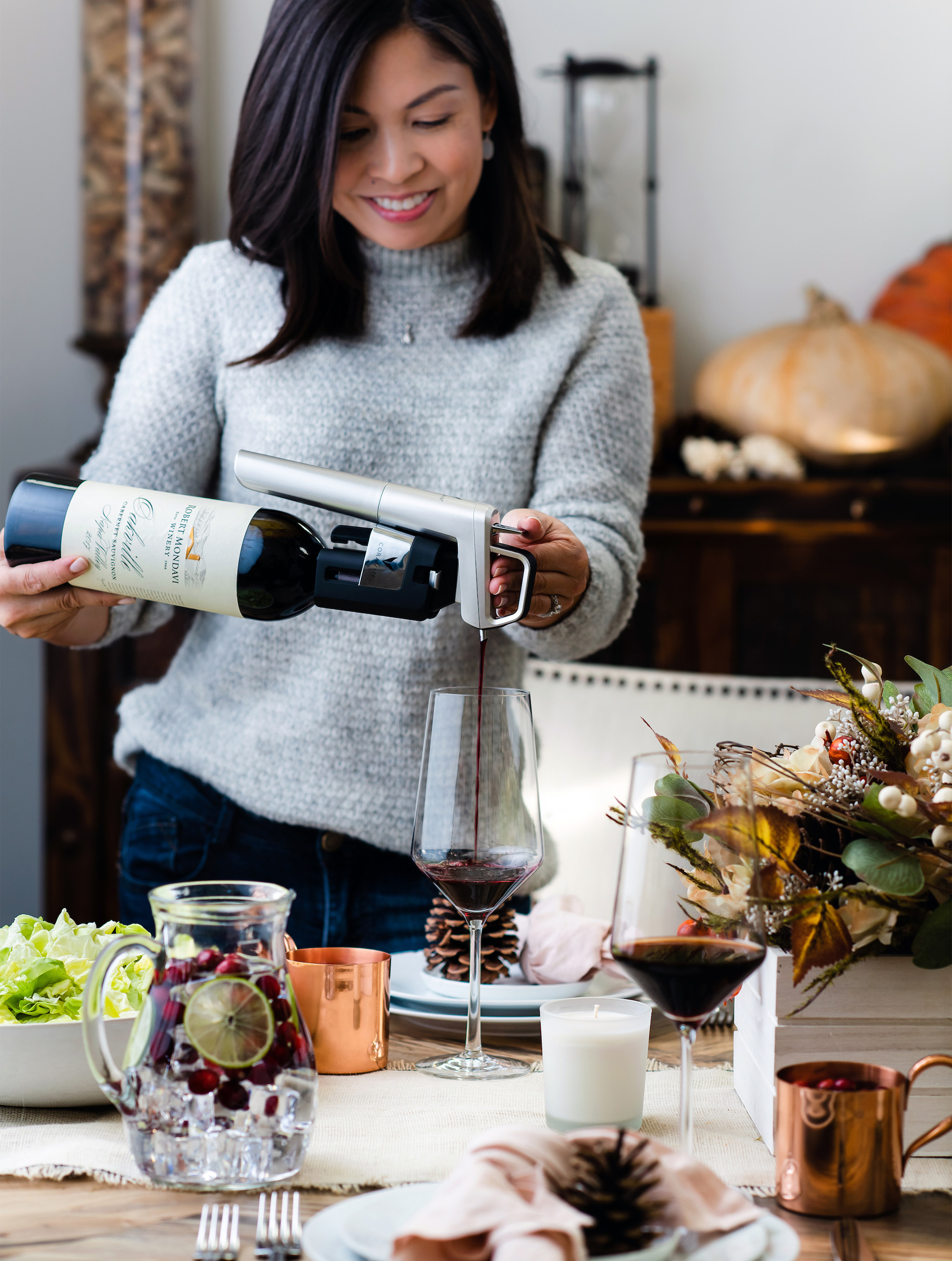 Blog IMG - Liren Baker pouring with Coravin