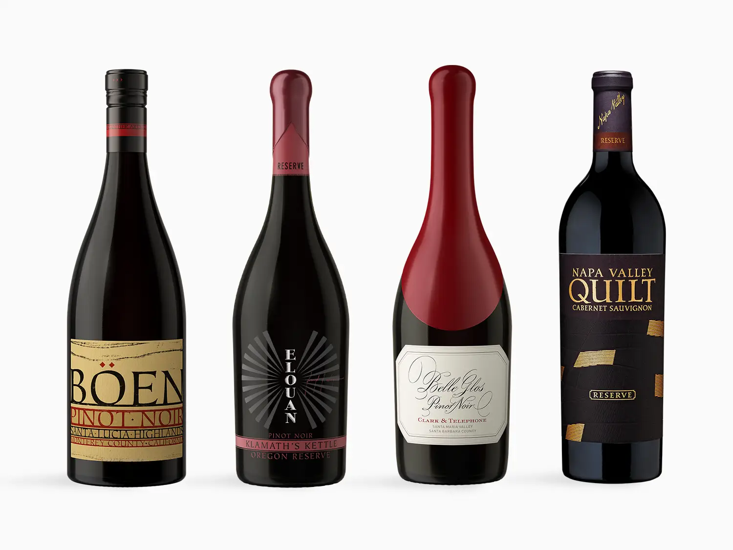 4 wine bottles