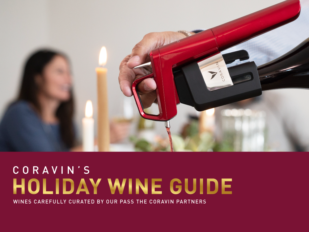 Holiday wine guide graphic