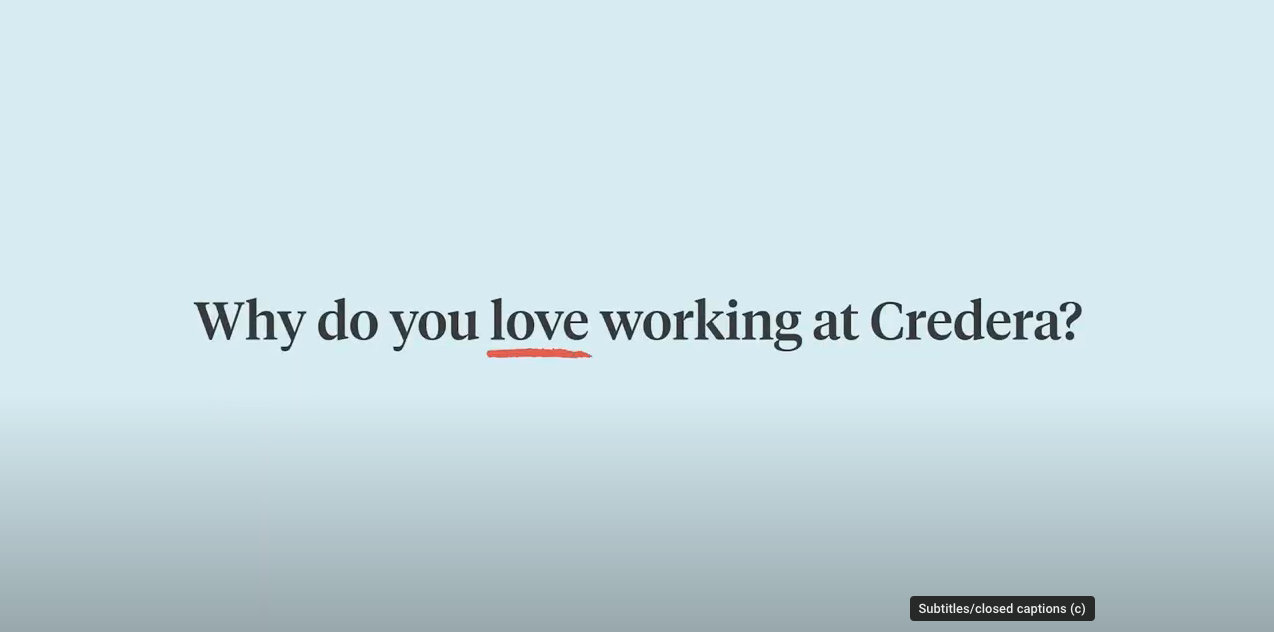 Why do you love working at Credera?