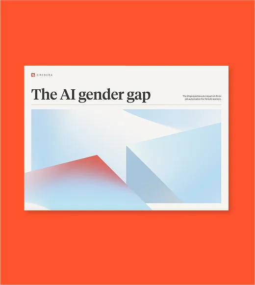 Poster stating The AI gender gap