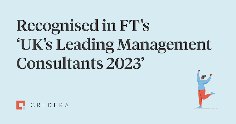 Credera recognised in Financial Times’ ‘Leading Management Consultants 2023’