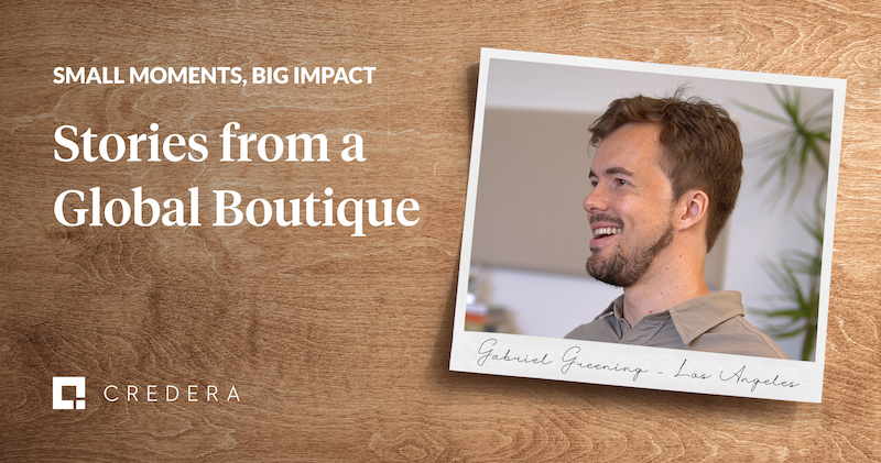 Small moments, big impact: Gabriel Greening's moment of impact at Credera