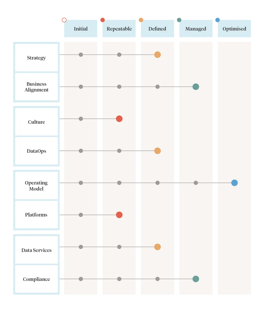 Data maturity model