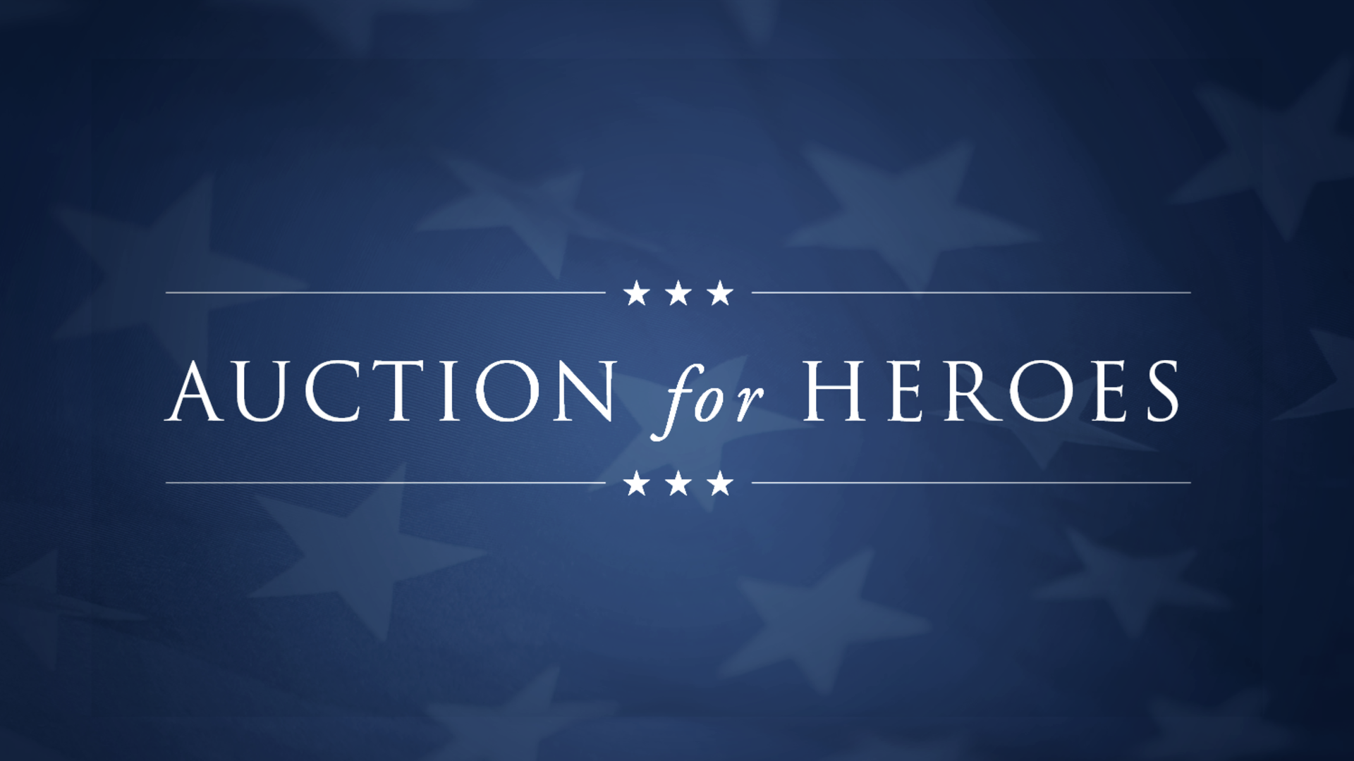 Auction for Heroes Blog Header