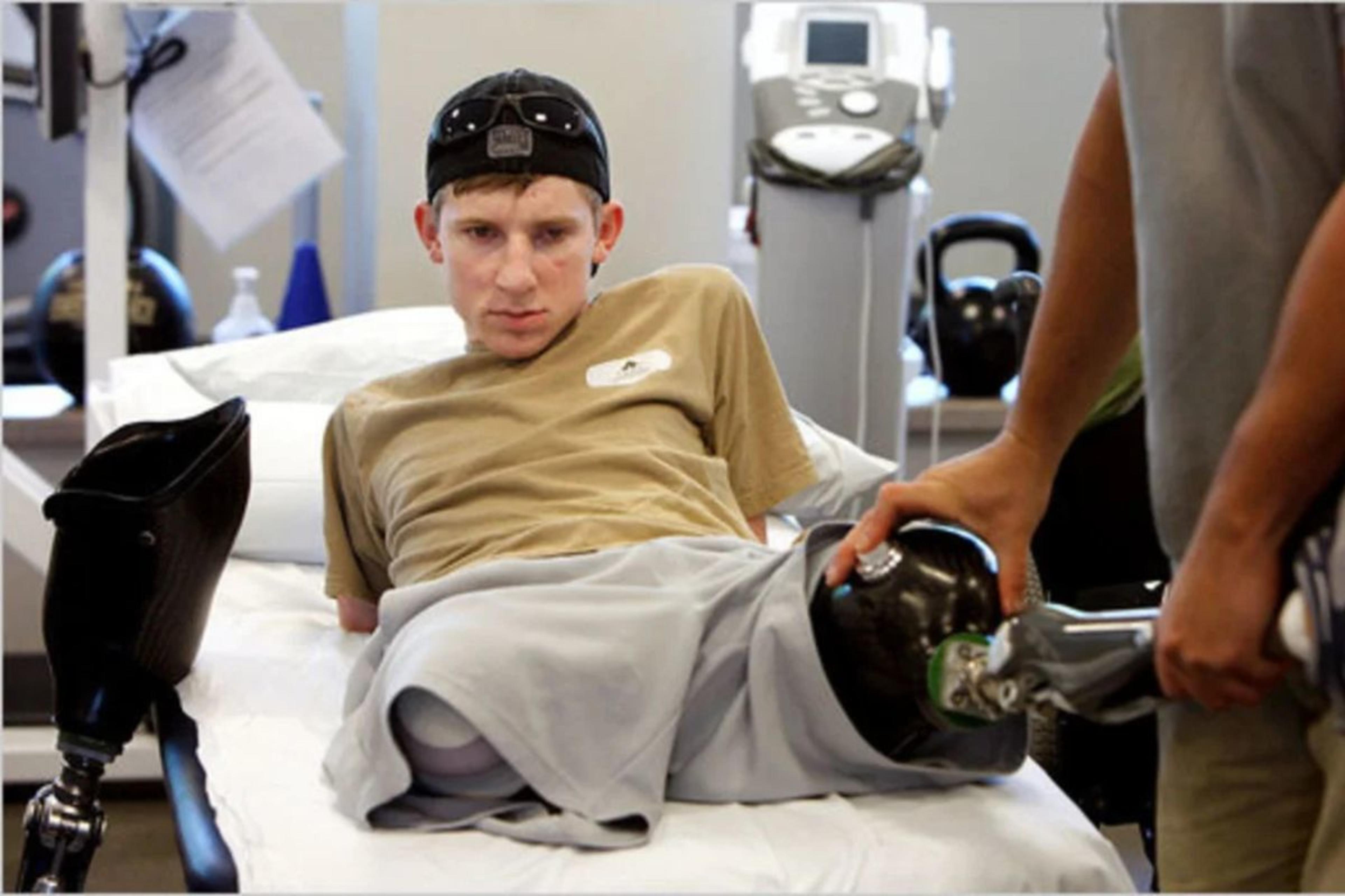 Brendan Marrocco in hospital