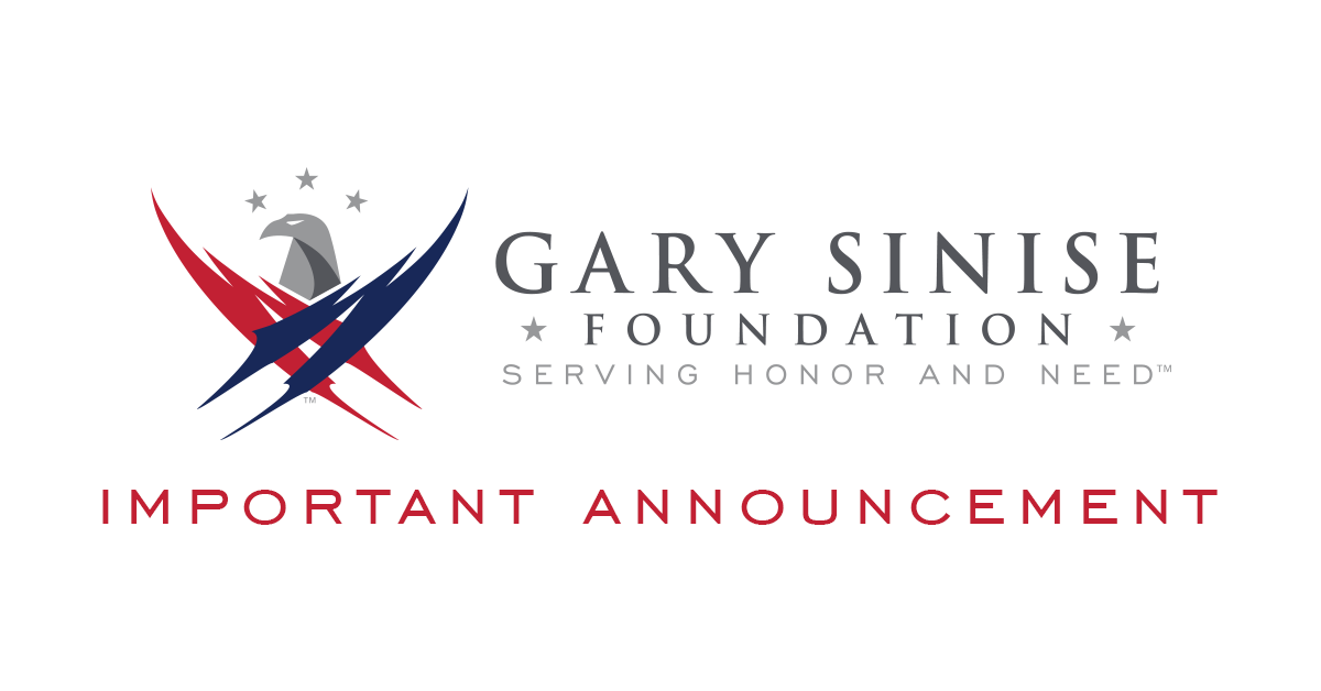 A Message From The Gary Sinise Foundation | Gary Sinise Foundation