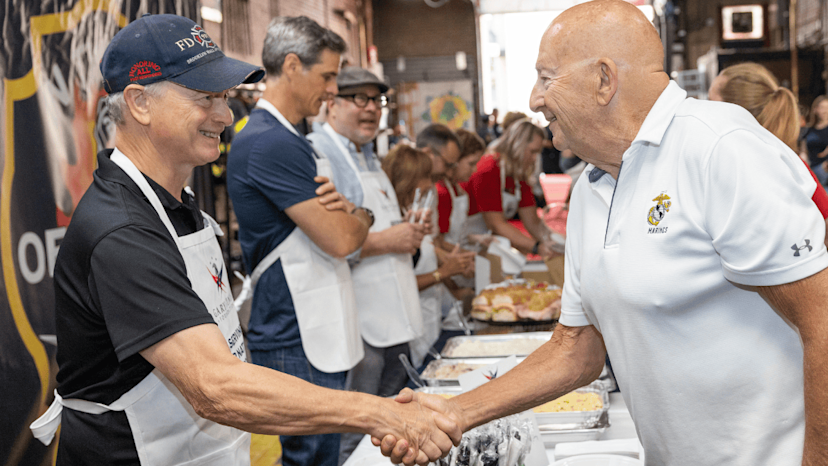 Gary Serves at Ladder 132 - smaller image