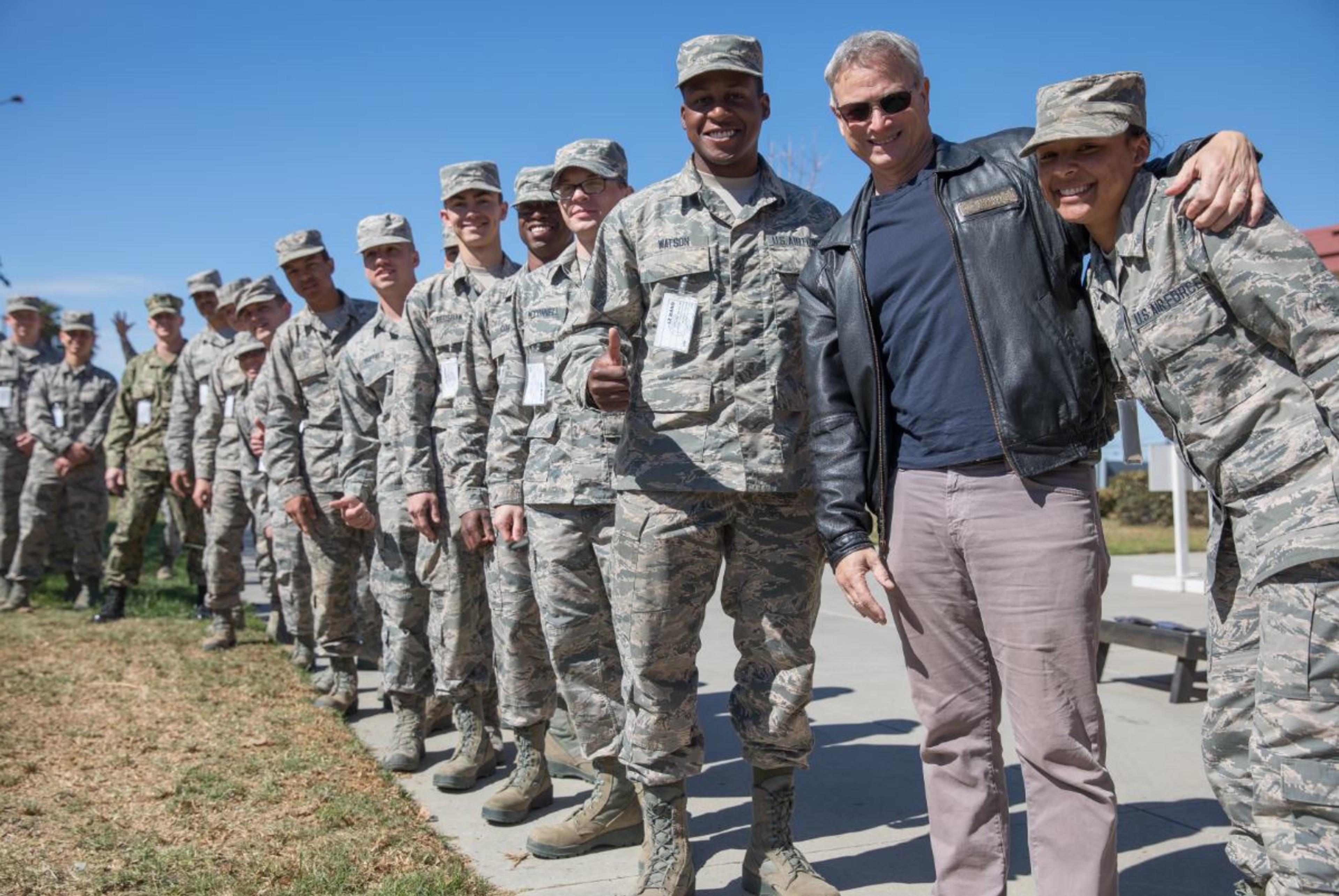 Gary with Soldiers