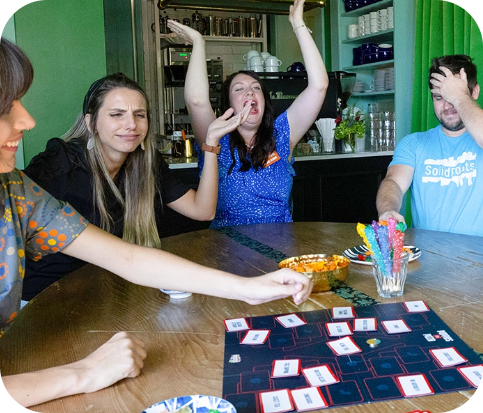 Group of People Playing Board Game