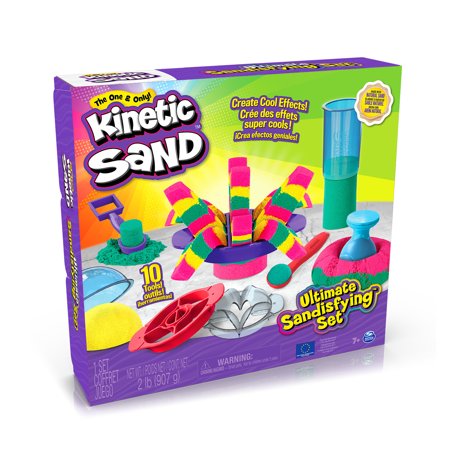 Kinetic Sand Chasse Au Trésor - Sable Cinétique Sensoriel 6062080 | Jouet Créatif Enfants 3 Ans+
