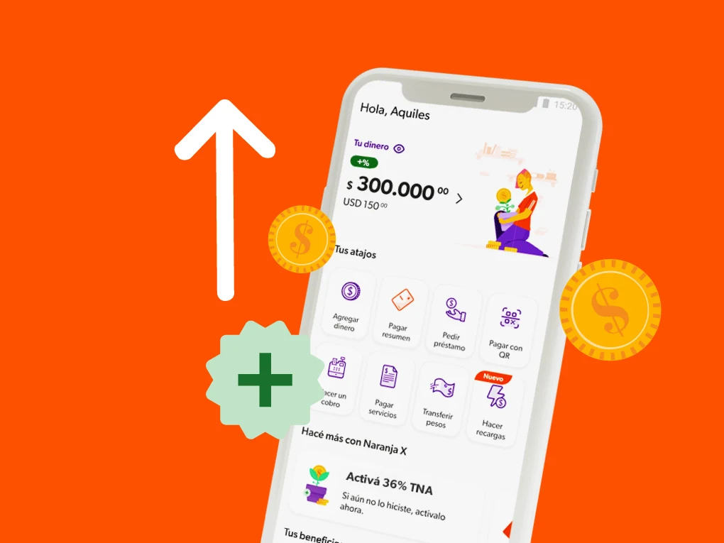 Descubrí cómo la cuenta remunerada de Naranja X te permite invertir dinero y generar rendimientos con tus pesos. Aprovechá la mejor cuenta remunerada en Argentina y hacé crecer tu dinero de manera segura.