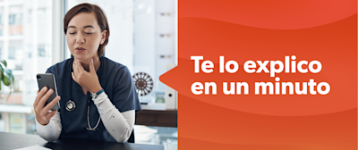 Medica hablando con un paciente por videollamada