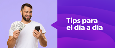 Hombre con dólares en la mano