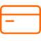 Ícono tarjeta de crédito Naranja