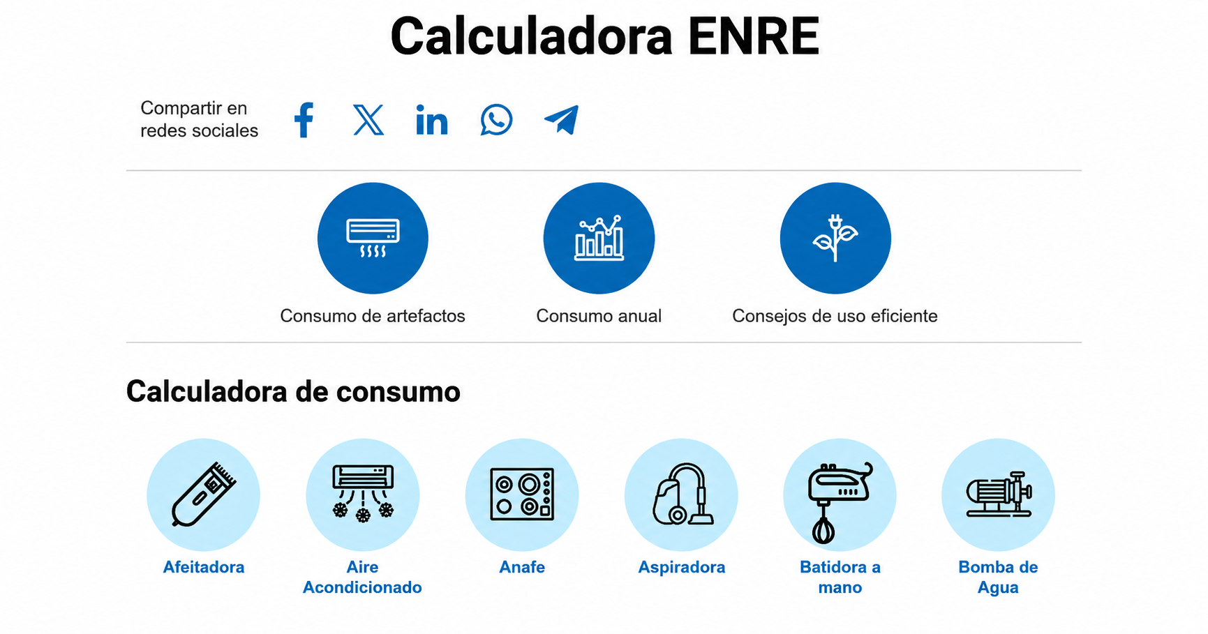 CALCULADORA ENRE