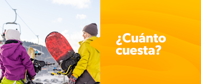 Dos personas en centro de ski