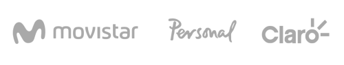 Movistar, Personal y Claro