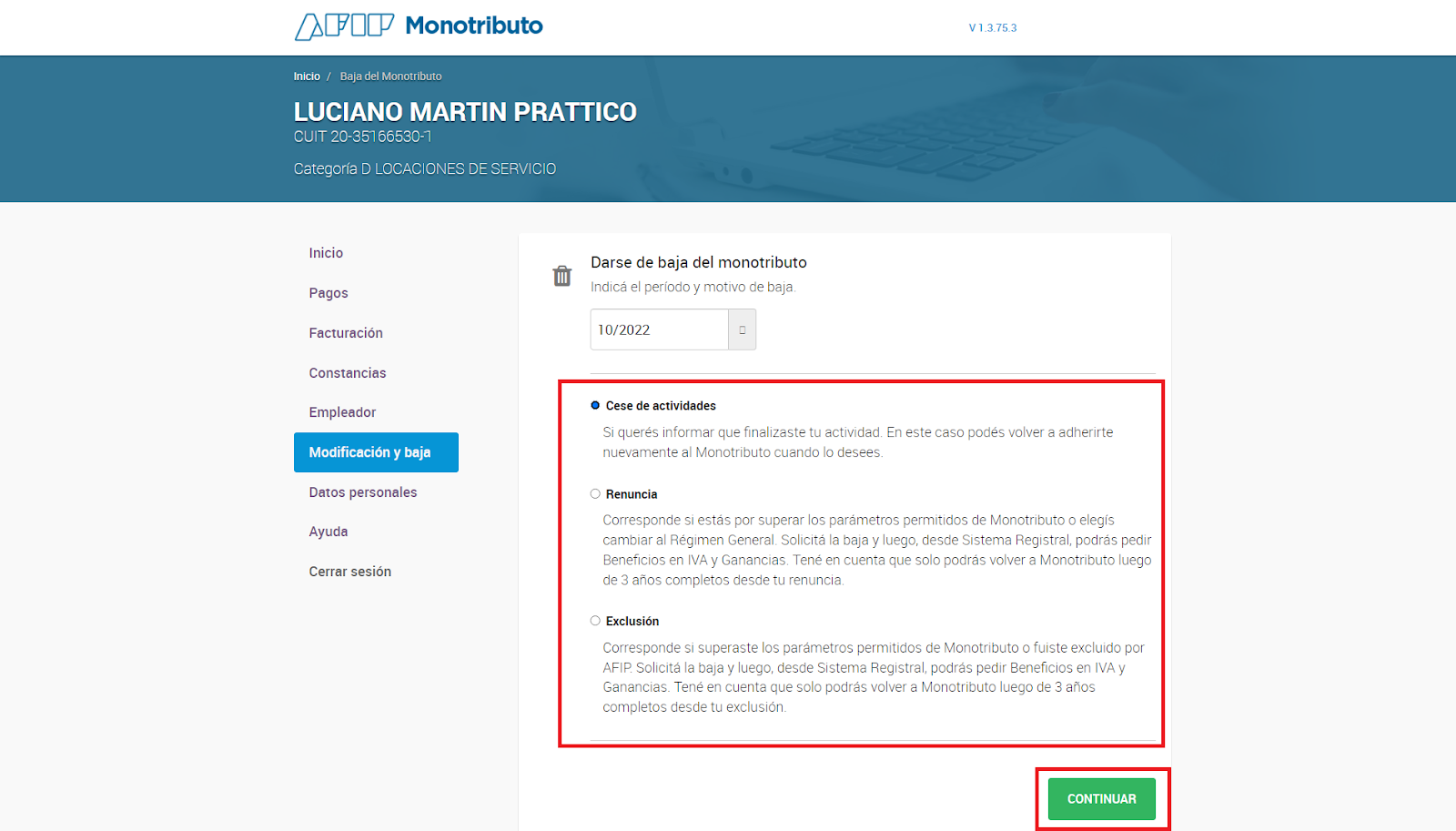 Paso a paso para dar de baja el monotributo