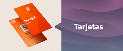 Tarjeta infoless de Naranja X