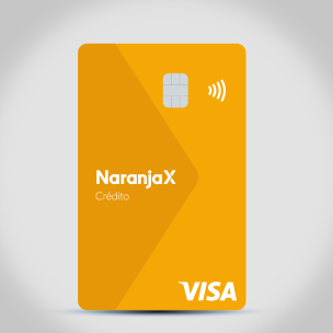 Tarjeta de crédito Visa Naranja X.
