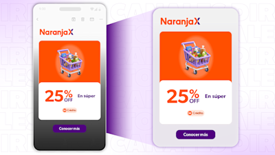 Correo electrónico de Naranja X en la bandeja de entrada