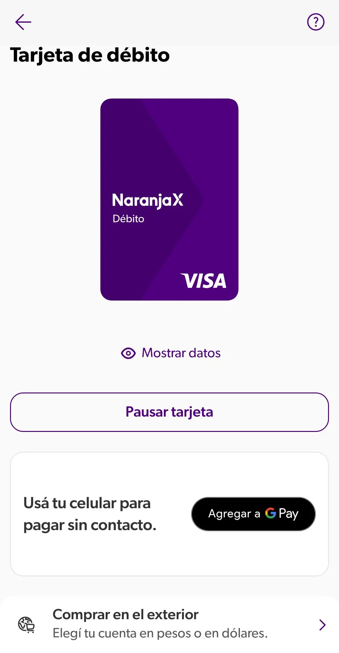 ENROLAR TARJETA DE DÉBITO 