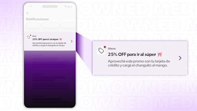 Centro de notificaciones dentro de la app