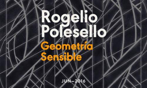 Banner de difusión obra de Rogelio Plesello: Geometría Sensible