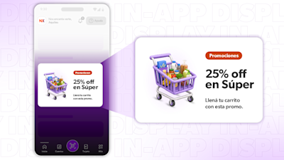 Espacio destacado en la pantalla de inicio de la app