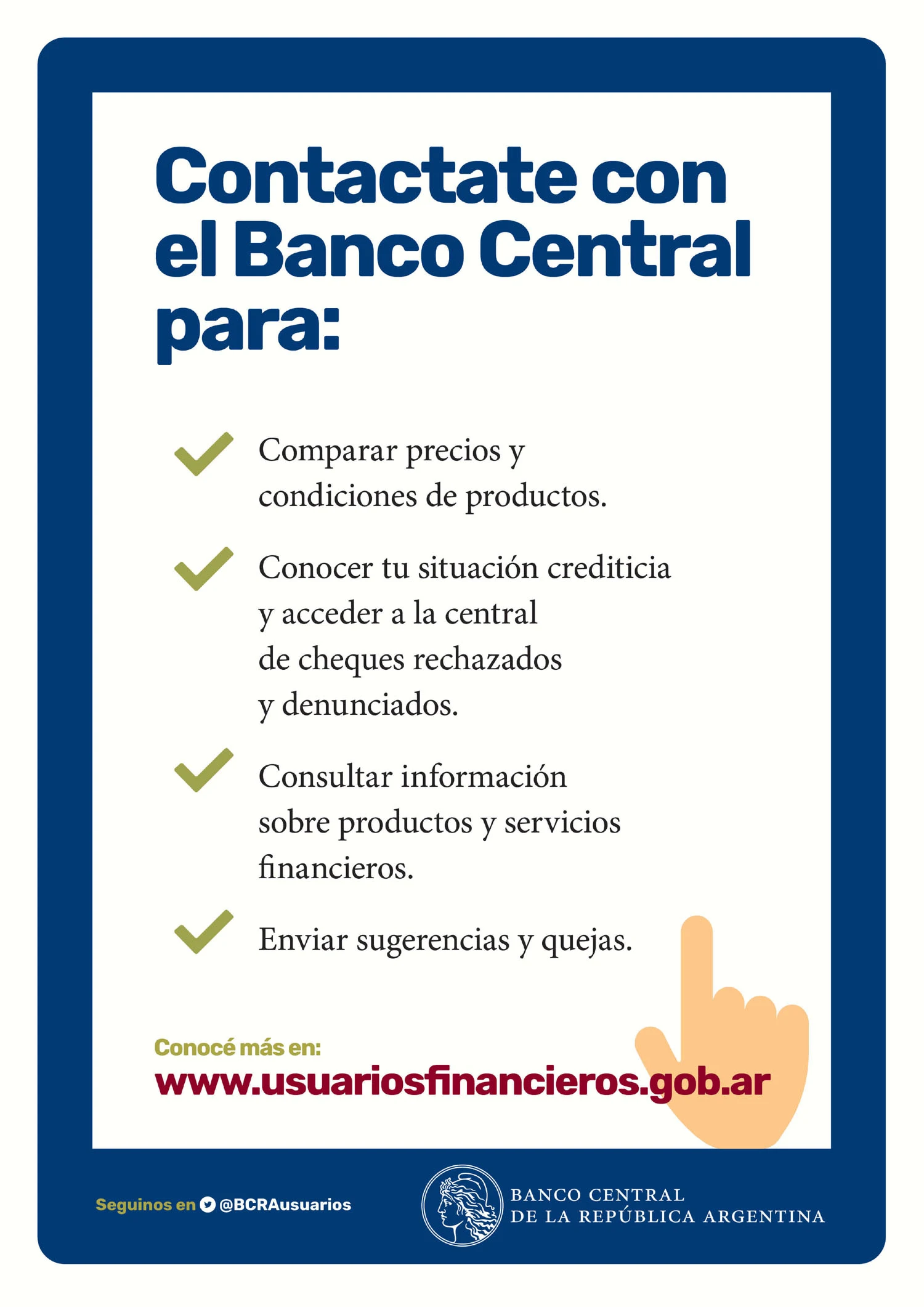 Contactate Banco Central