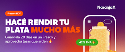 ¡Llegó FRASCOS HOT ! 7 días con tasas que arden 
