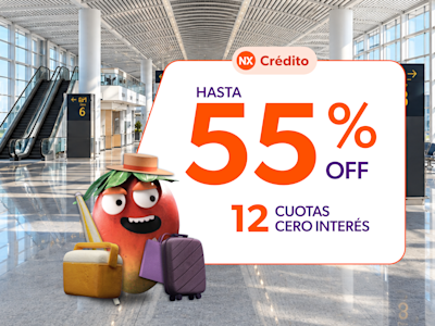 Viajero con equipaje en un aeropuerto