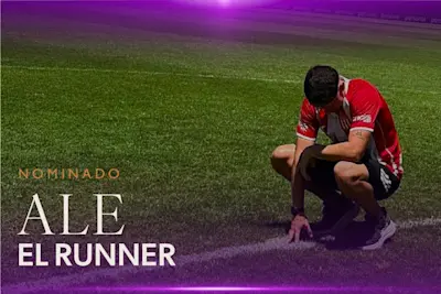 Ale corrió 60 Km hasta la cancha