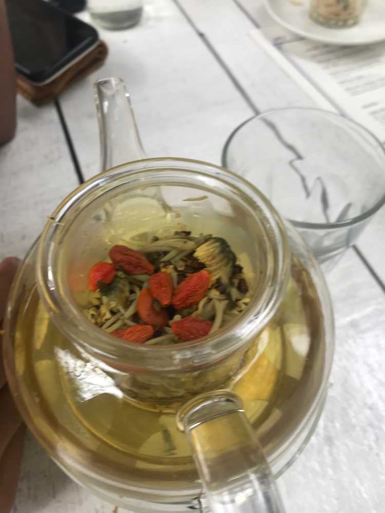 the tea leafs(?)