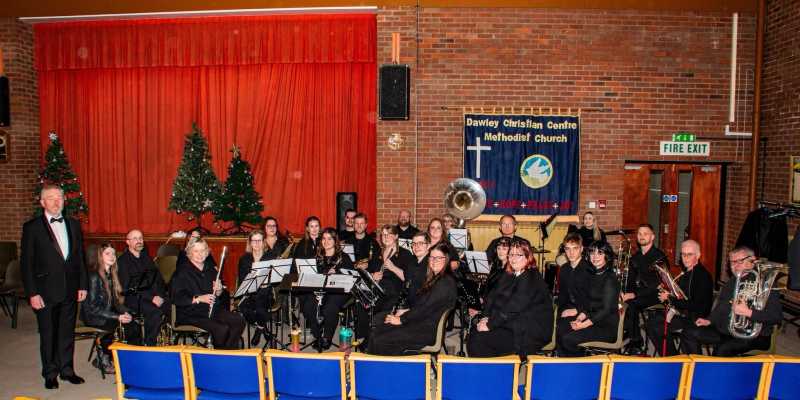 Telford Concert Band playing at the Dawley Christian Centre