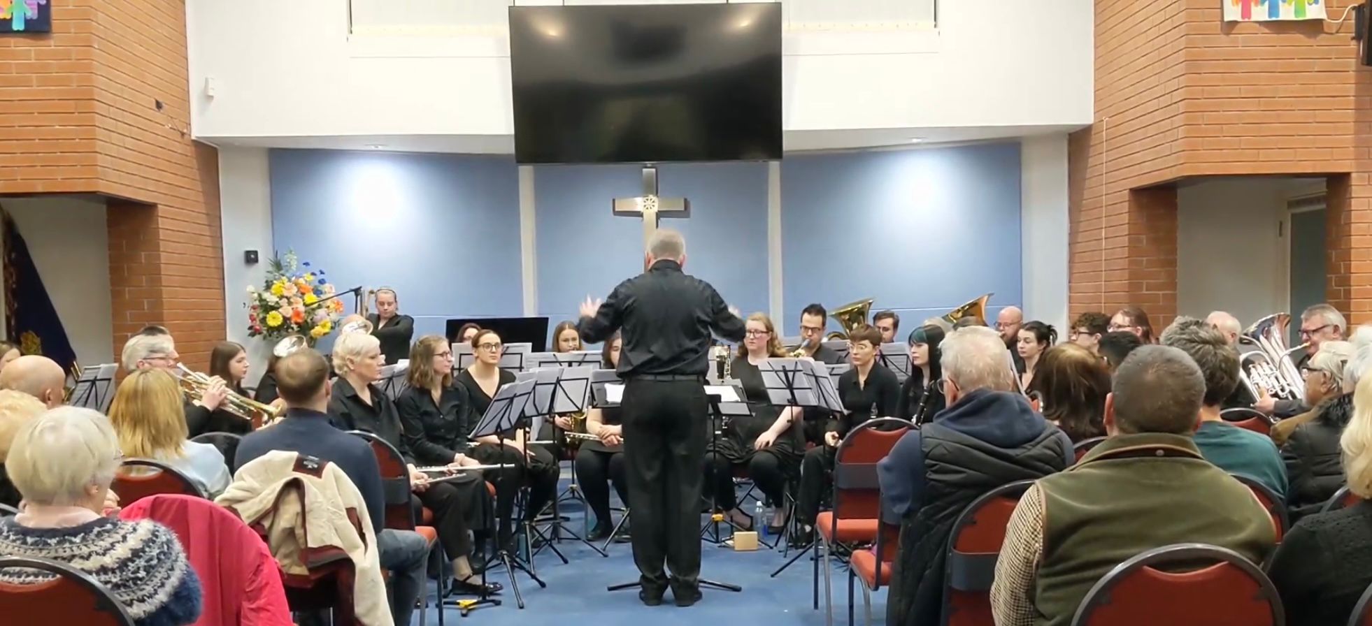 Telford Concert Band playing at the Dawley Baptist Church for the Explore the Magic Concert