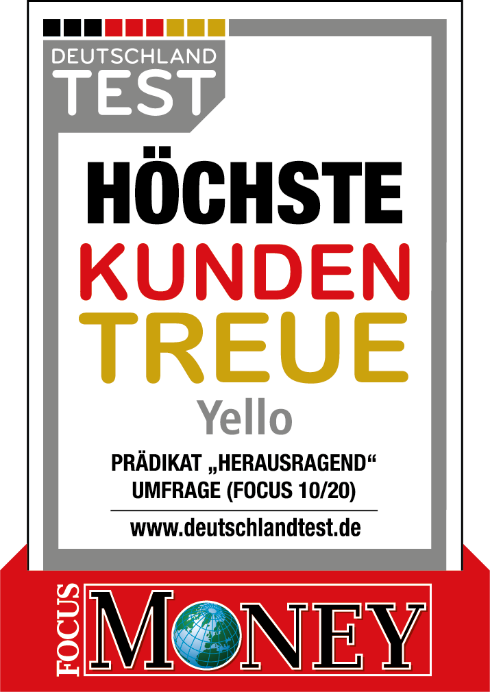 Höchste Kundentreue: Yello ist "Herausragend"